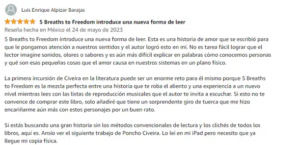5 Breaths to Freedom Reseña 3