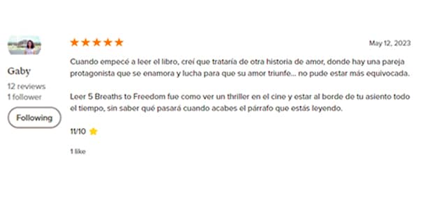 5 Breaths to Freedom Reseña 1